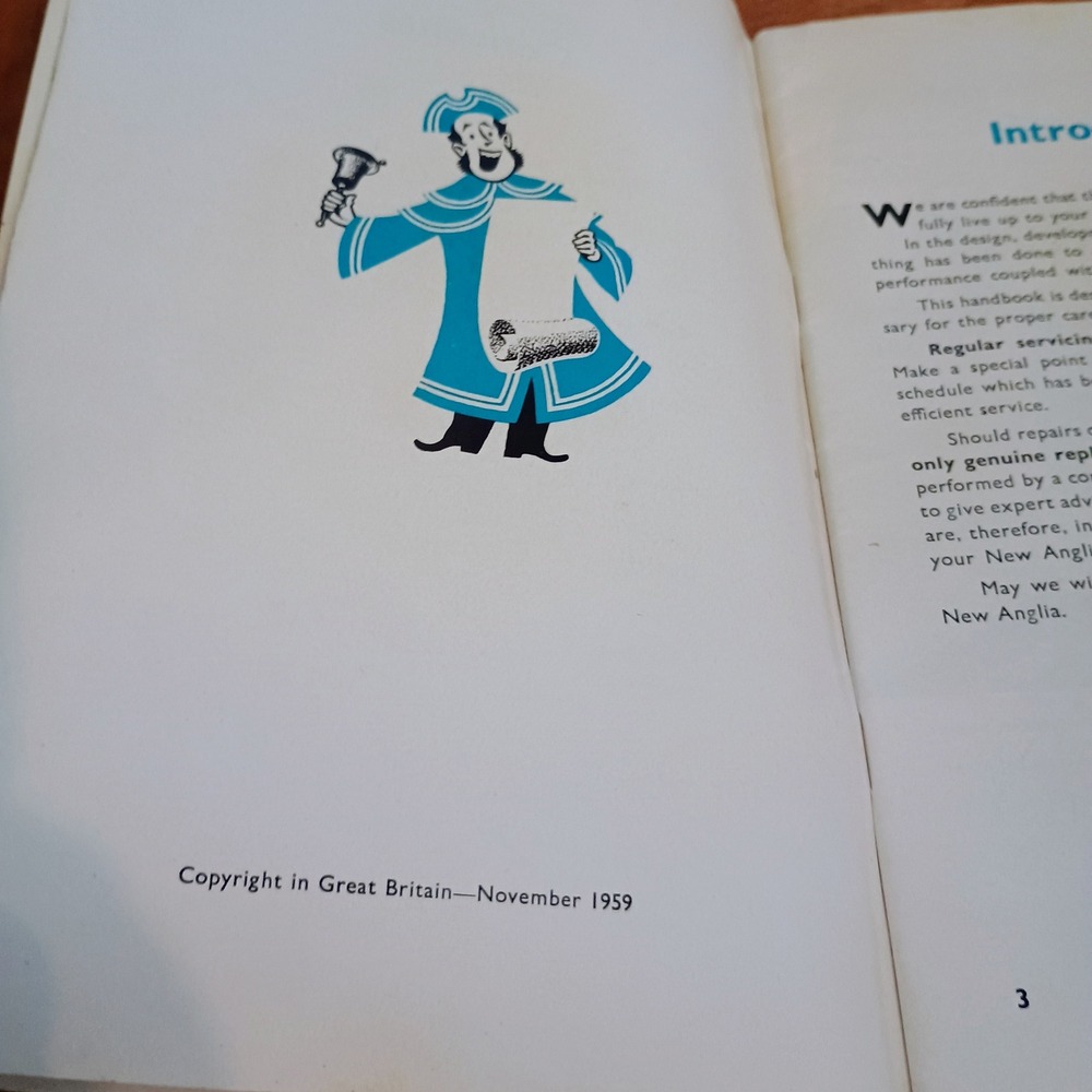 Vintage 1959 Ford New Anglia Owners Handbook Manual Dagenham England Original - Picture 4 of 5